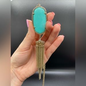 Kendra Scott Necklace ✨ Turquoise Tassel in gold